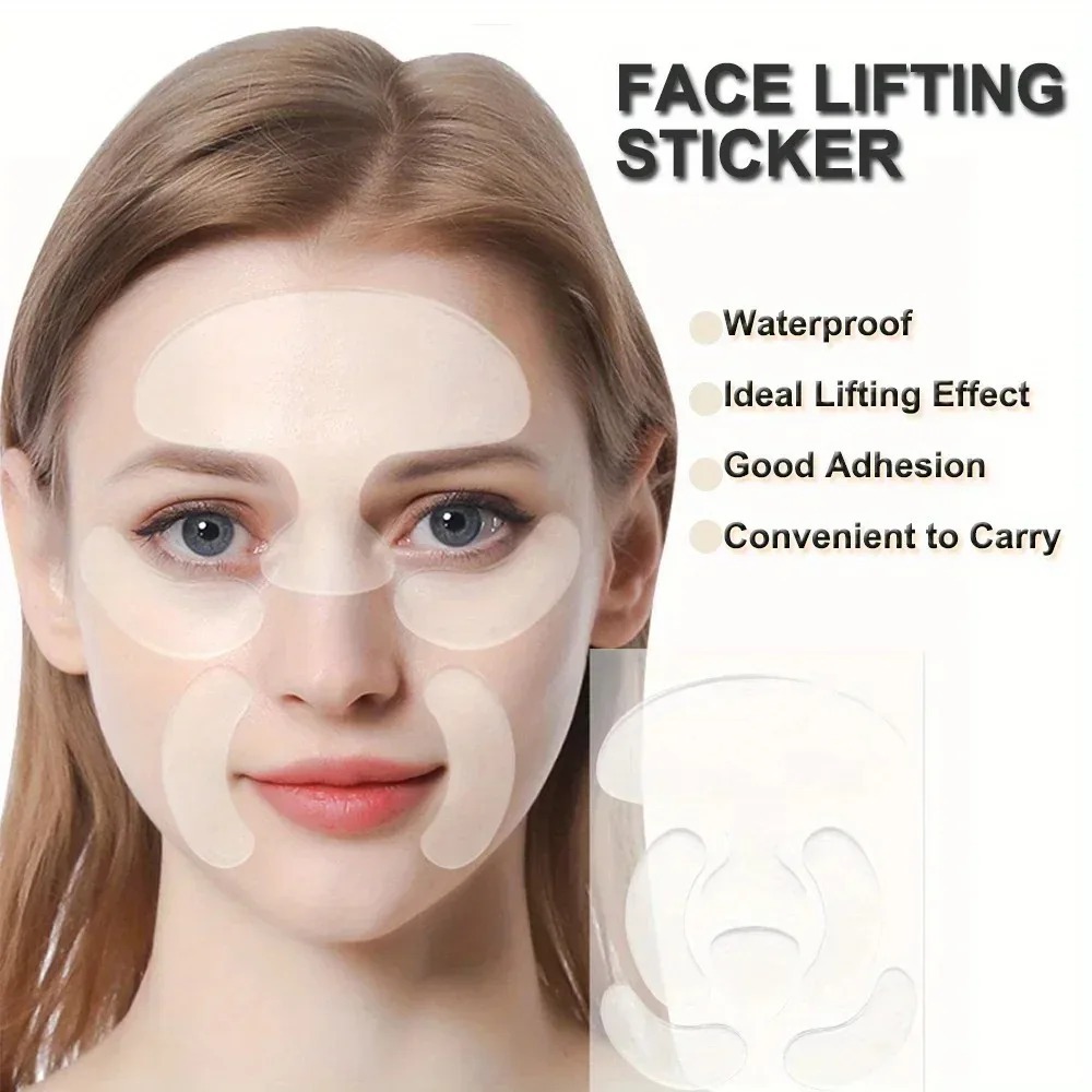 Skincare Qv - 6PCS Reusable Silicone Anti-Wrinkle Pad Face