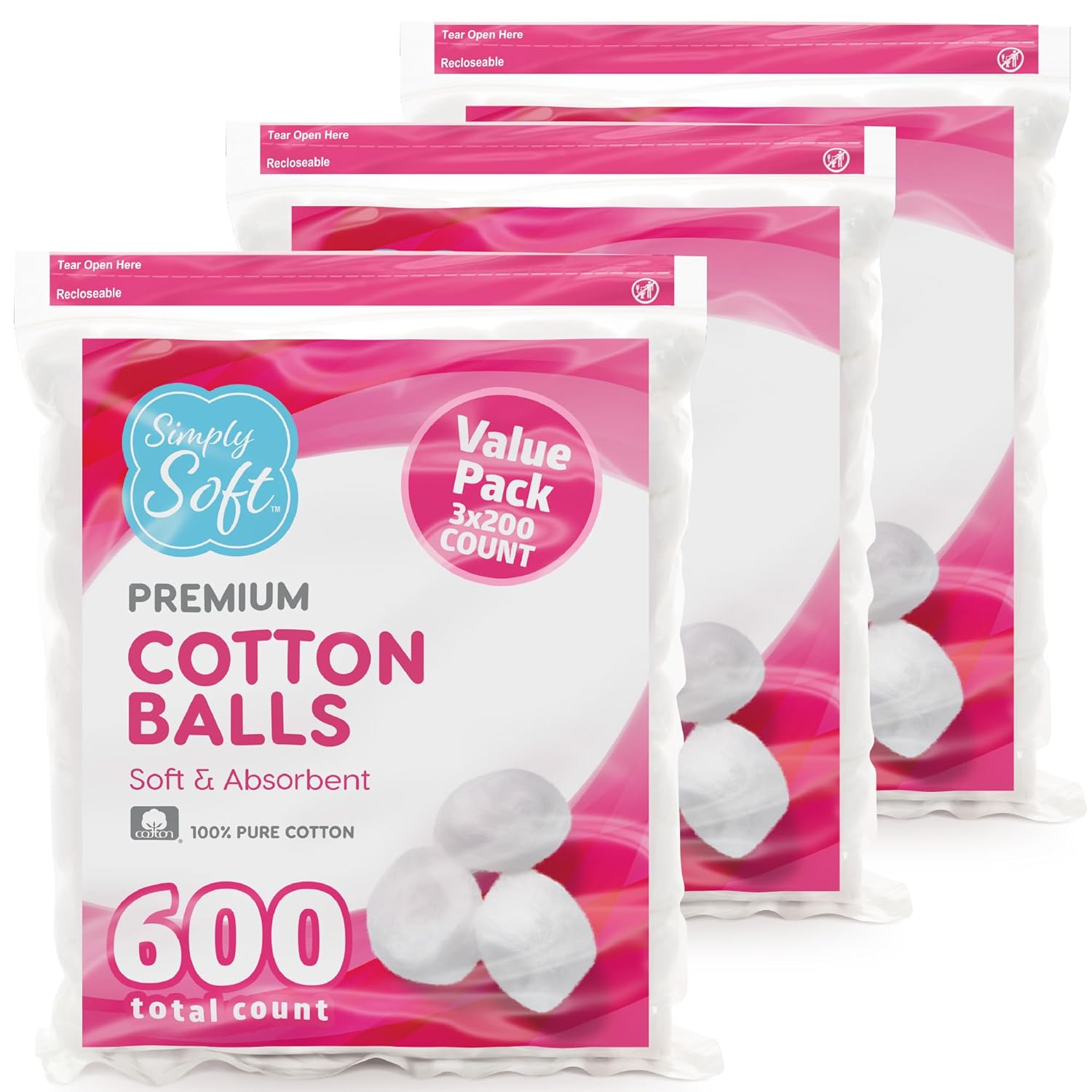 100% Pure Cotton Balls (600 Co - Xl Skincare ulasan dan harga