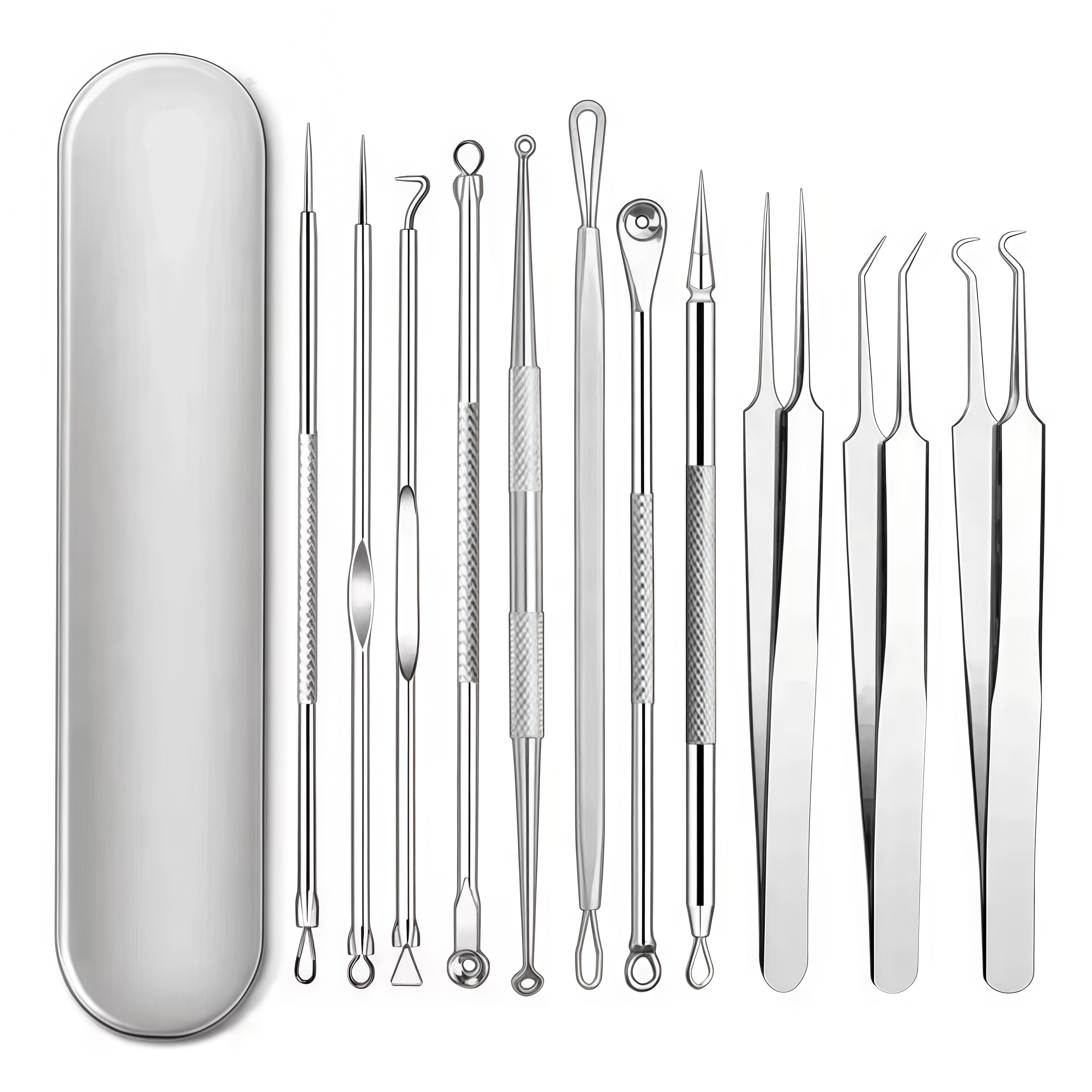 4-11Pcs Ingrown Hair Tweezers  - Skincare Qv ulasan dan harga